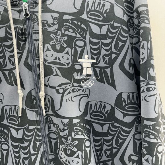 2010 Vancouver Winter Olympics Sunice Hoodie Jacket Medium Thunderbird Totem EUC - Picture 2 of 5